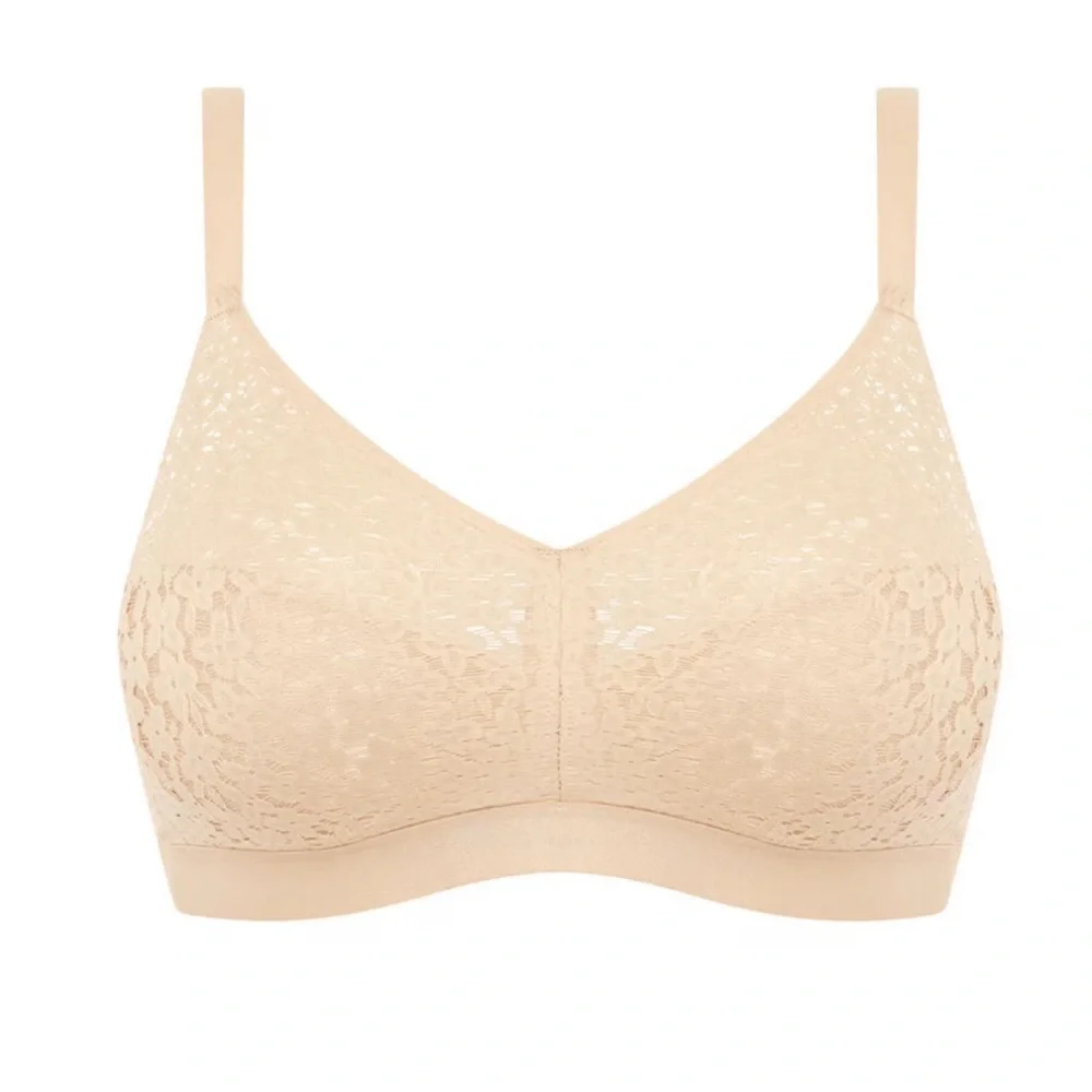 Chantelle Norah Comfort Supportive Wirefree Bra Nude Blush 30DD - Picture 2 of 6